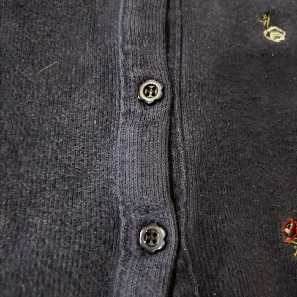Vintage mckids Embroidered Blue Cardigan - Picture 5 of 6